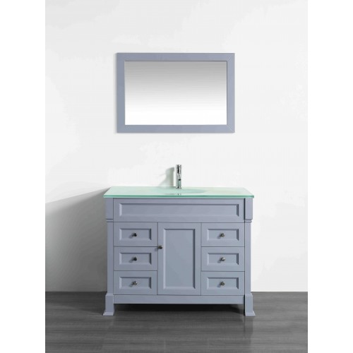 43'' Bosconi SB-278GRCWG Contemporary Single Vanity