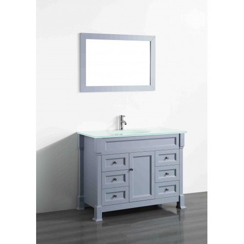 43'' Bosconi SB-278GREWG Contemporary Single Vanity