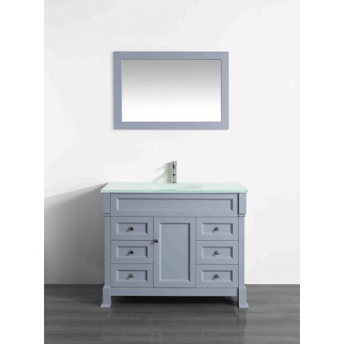 43'' Bosconi SB-278GREWG Contemporary Single Vanity