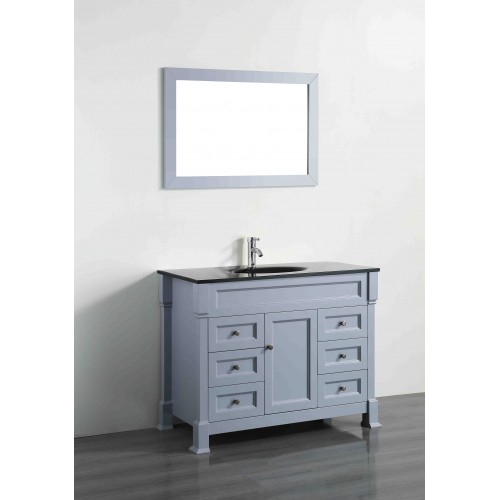 43'' Bosconi SB-278GRBG Contemporary Single Vanity