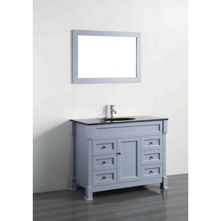 43'' Bosconi SB-278GRBG Contemporary Single Vanity