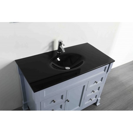 43'' Bosconi SB-278GRBG Contemporary Single Vanity