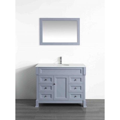 43'' Bosconi SB-278GRPS Contemporary Single Vanity