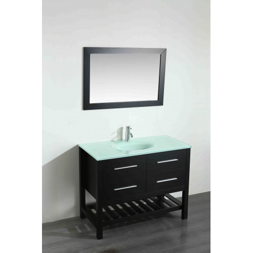 43'' Bosconi SB-250-6BCWG Contemporary Single Vanity