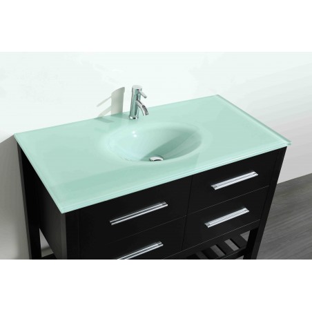 43'' Bosconi SB-250-6BCWG Contemporary Single Vanity