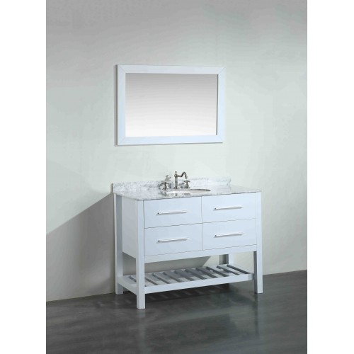 43'' Bosconi SB-250-6WHCM Contemporary Single Vanity