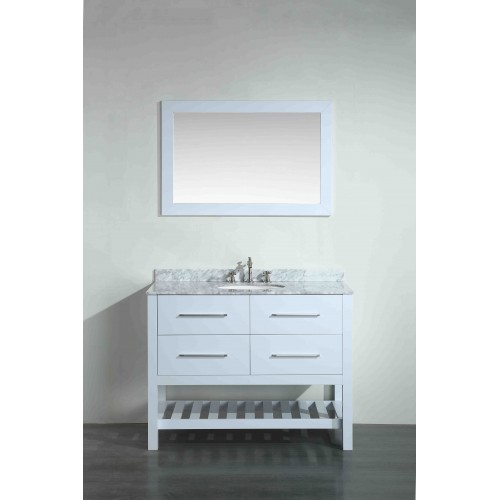 43'' Bosconi SB-250-6WHCM Contemporary Single Vanity