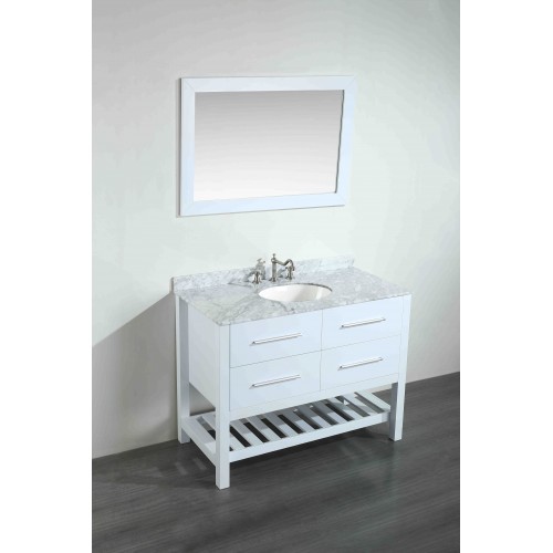 43'' Bosconi SB-250-6WHCM Contemporary Single Vanity