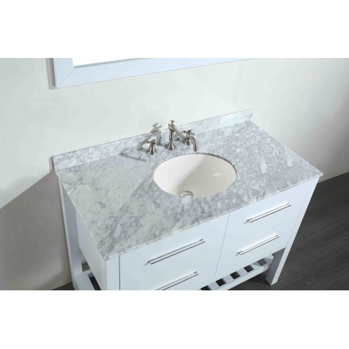 43'' Bosconi SB-250-6WHCM Contemporary Single Vanity