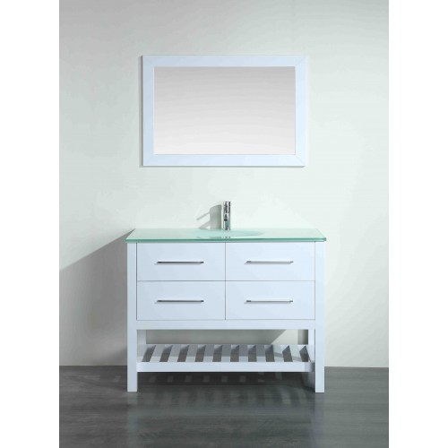 43'' Bosconi SB-250-6WHCWG Contemporary Single Vanity