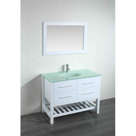 43'' Bosconi SB-250-6WHCWG Contemporary Single Vanity