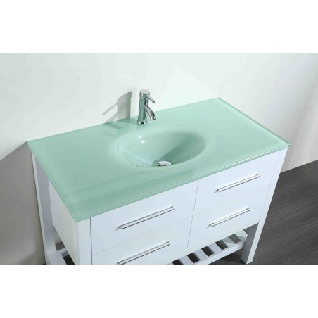 43'' Bosconi SB-250-6WHCWG Contemporary Single Vanity