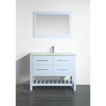 43'' Bosconi SB-250-6WHEWG Contemporary Single Vanity