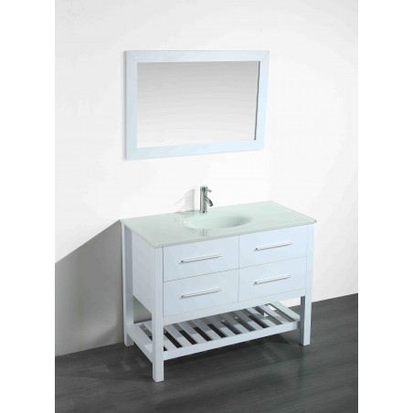 43'' Bosconi SB-250-6WHEWG Contemporary Single Vanity