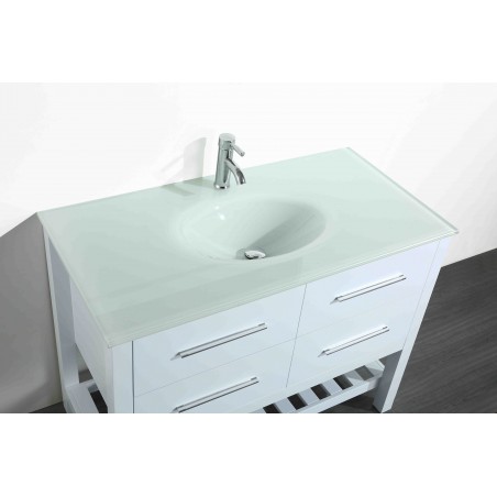 43'' Bosconi SB-250-6WHEWG Contemporary Single Vanity