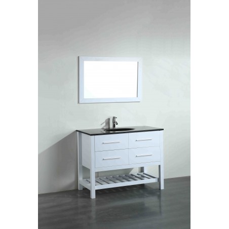 43'' Bosconi SB-250-6WHBG Contemporary Single Vanity