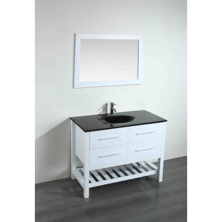 43'' Bosconi SB-250-6WHBG Contemporary Single Vanity