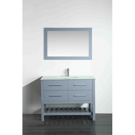 43'' Bosconi SB-250-6GREWG Contemporary Single Vanity