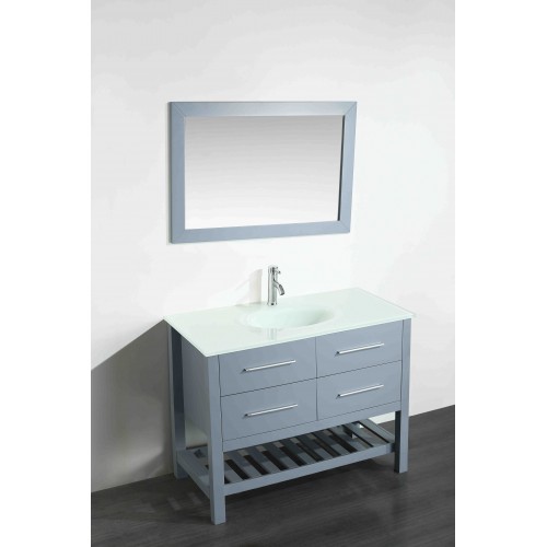 43'' Bosconi SB-250-6GREWG Contemporary Single Vanity