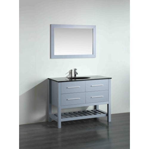 43'' Bosconi SB-250-6GRBG Contemporary Single Vanity