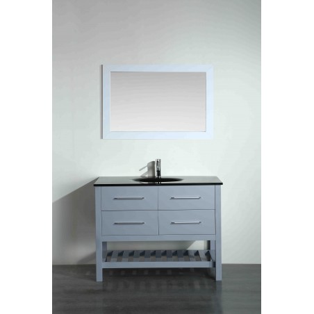 43'' Bosconi SB-250-6GRBG Contemporary Single Vanity