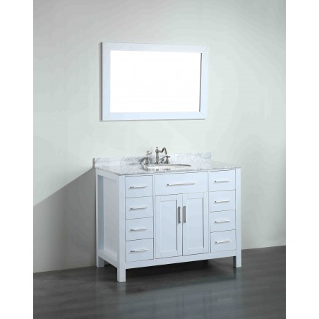 43'' Bosconi SB-252-7WHCM Contemporary Single Vanity