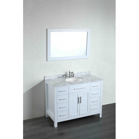 43'' Bosconi SB-252-7WHCM Contemporary Single Vanity