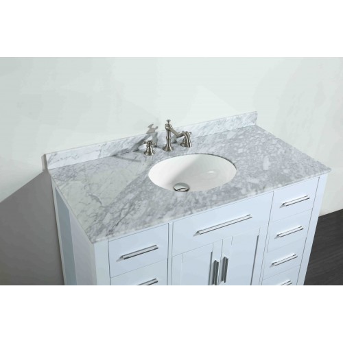 43'' Bosconi SB-252-7WHCM Contemporary Single Vanity