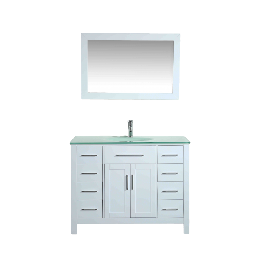 43'' Bosconi SB-252-7WHCWG Contemporary Single Vanity