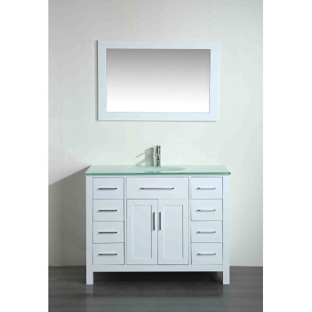 43'' Bosconi SB-252-7WHCWG Contemporary Single Vanity