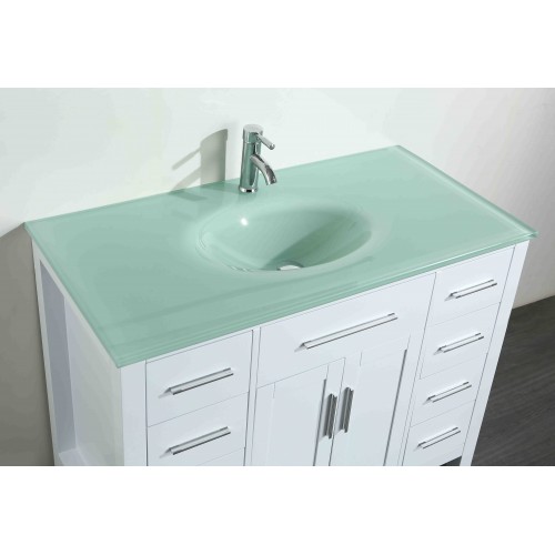 43'' Bosconi SB-252-7WHCWG Contemporary Single Vanity