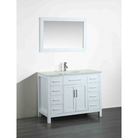 43'' Bosconi SB-252-7WHEWG Contemporary Single Vanity