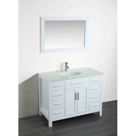 43'' Bosconi SB-252-7WHEWG Contemporary Single Vanity