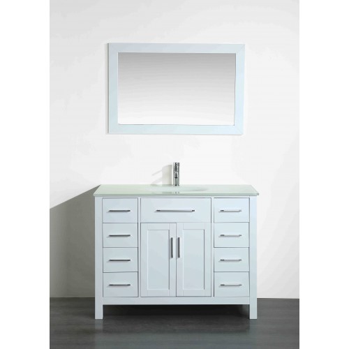 43'' Bosconi SB-252-7WHEWG Contemporary Single Vanity