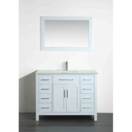 43'' Bosconi SB-252-7WHEWG Contemporary Single Vanity