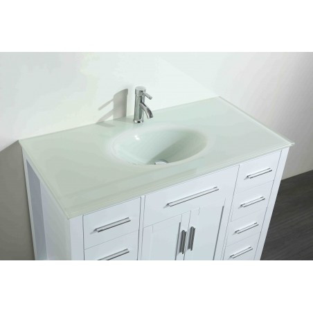 43'' Bosconi SB-252-7WHEWG Contemporary Single Vanity