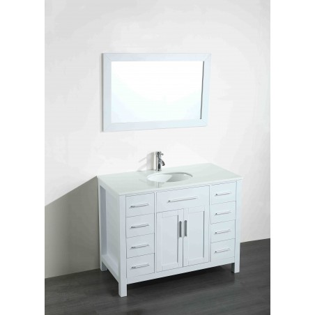 43'' Bosconi SB-252-7WHPS Contemporary Single Vanity