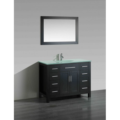 43'' Bosconi SB-252-7BCWG Contemporary Single Vanity