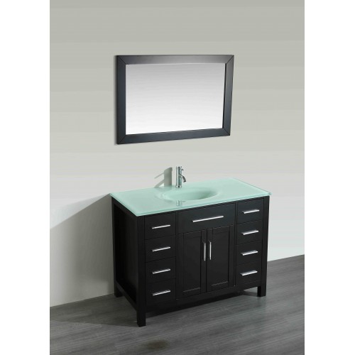 43'' Bosconi SB-252-7BCWG Contemporary Single Vanity