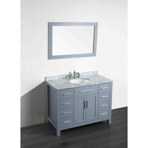 43'' Bosconi SB-252-7GRCM Contemporary Single Vanity