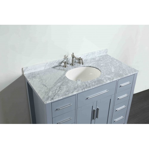 43'' Bosconi SB-252-7GRCM Contemporary Single Vanity