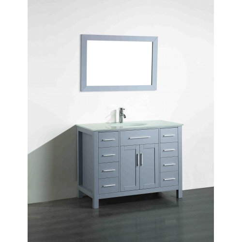 43'' Bosconi SB-252-7GREWG Contemporary Single Vanity