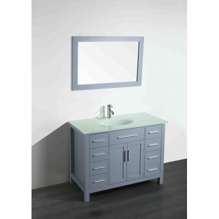 43'' Bosconi SB-252-7GREWG Contemporary Single Vanity