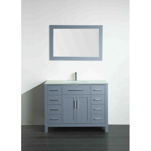 43'' Bosconi SB-252-7GREWG Contemporary Single Vanity