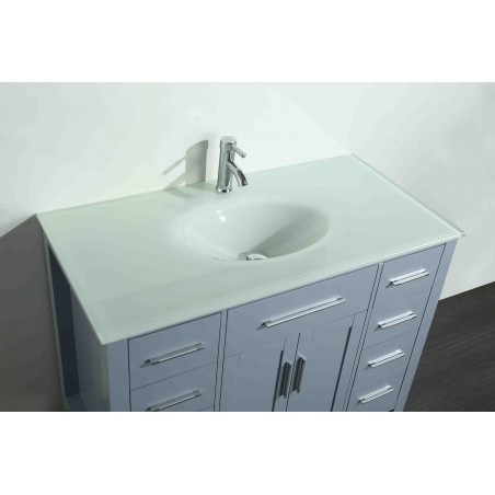 43'' Bosconi SB-252-7GREWG Contemporary Single Vanity