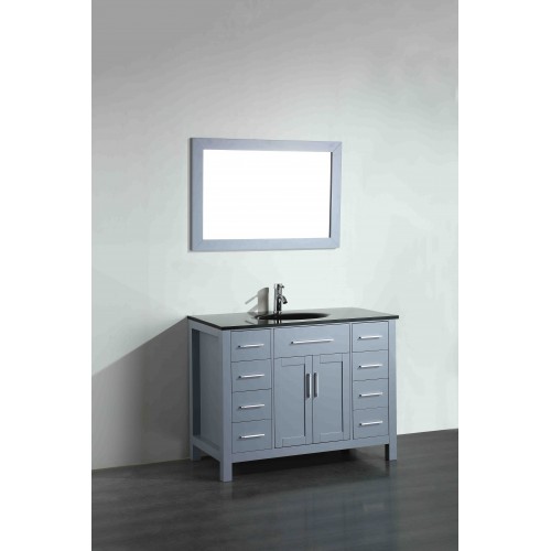 43'' Bosconi SB-252-7GRBG Contemporary Single Vanity