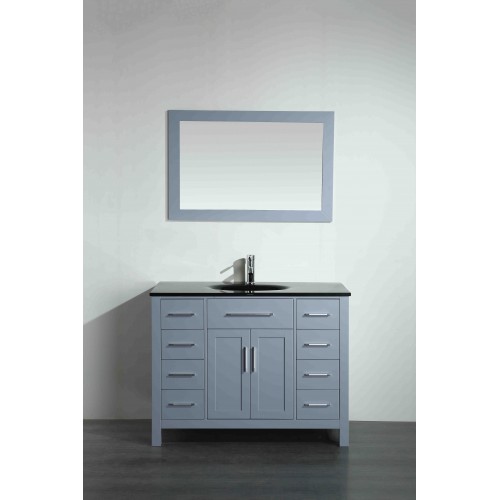 43'' Bosconi SB-252-7GRBG Contemporary Single Vanity