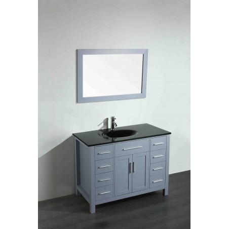 43'' Bosconi SB-252-7GRBG Contemporary Single Vanity