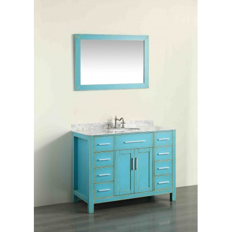 43'' Bosconi SB-252-7DSFGCM Contemporary Single Vanity