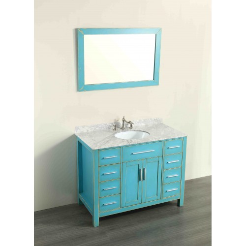 43'' Bosconi SB-252-7DSFGCM Contemporary Single Vanity